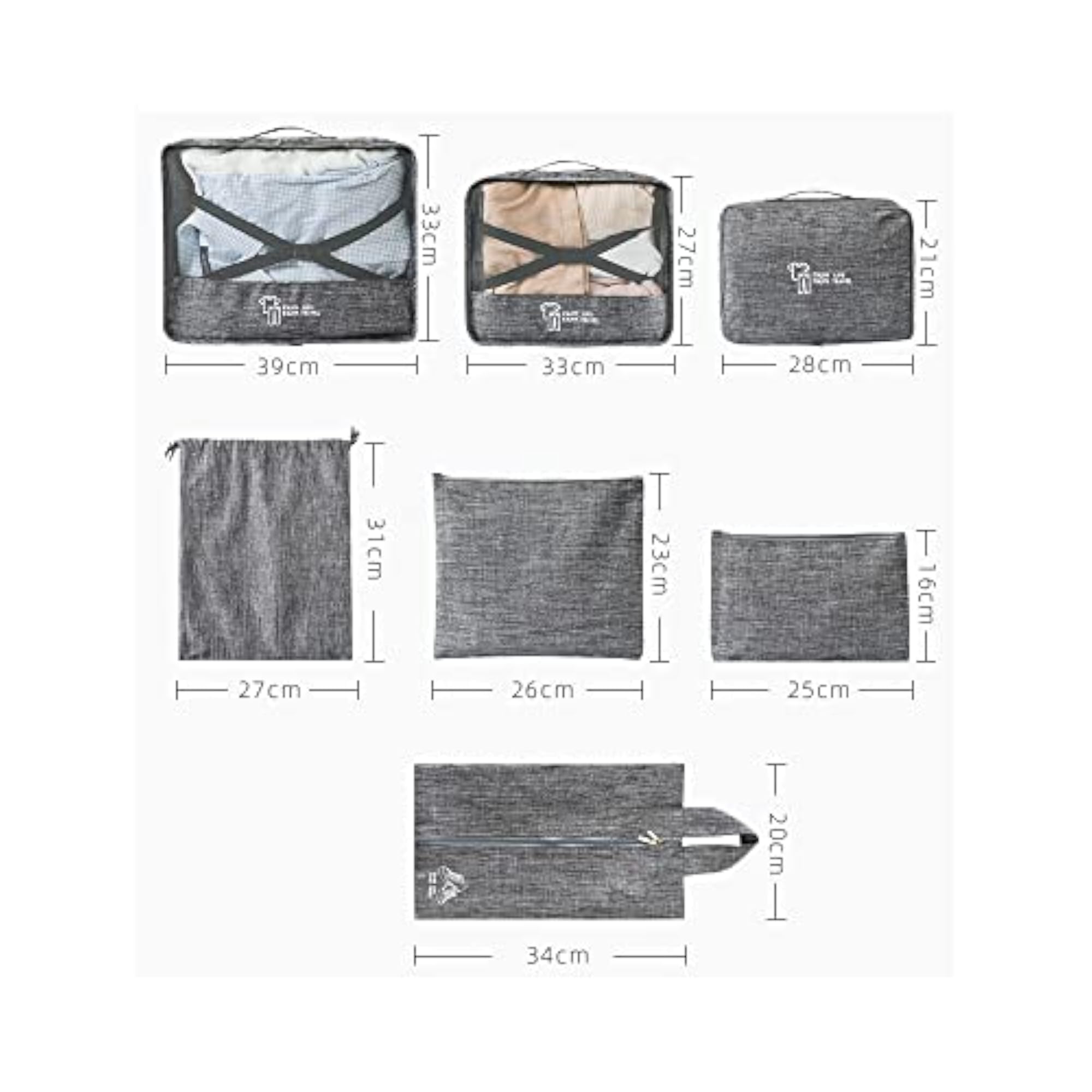 Packing Cube Set, Seven-piece Travel Storage Bag